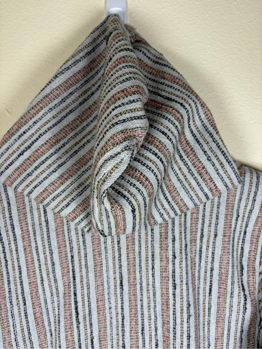 Lucky Brand Baja Striped Pullover Hoodie Men’s Medium Gray Cotton Blend - Picture 7 of 11
